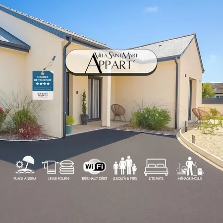 Mart-plage A 500m-tout Inclus Willa Saint-Martin de Brehal